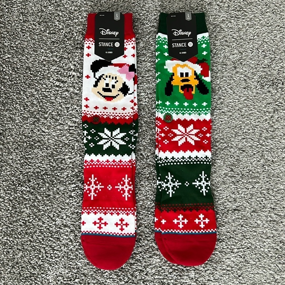 Disney - Holiday Pluto and Minnie Mouse Stance
Socks (L)